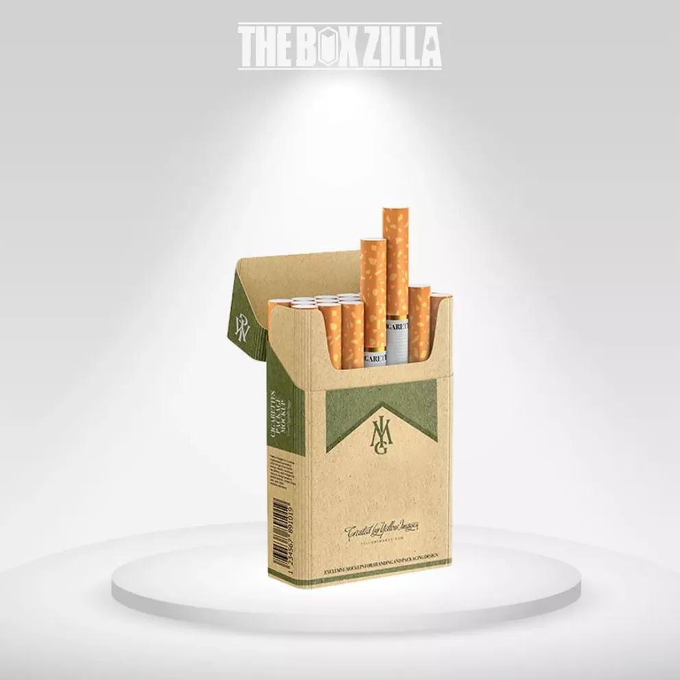 kraft tobacco Order Custom Kraft Cigarette Boxes