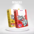 cereal box with the label