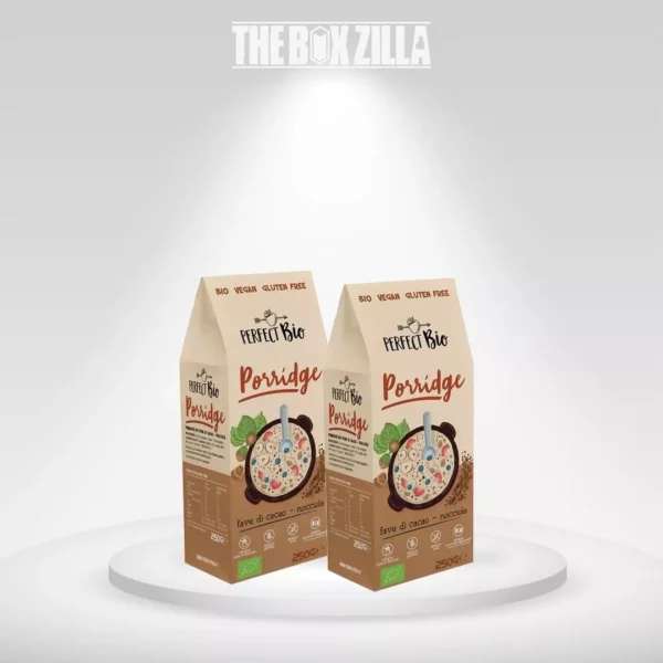 Eco-friendly Kraft cereal boxes for porridge products