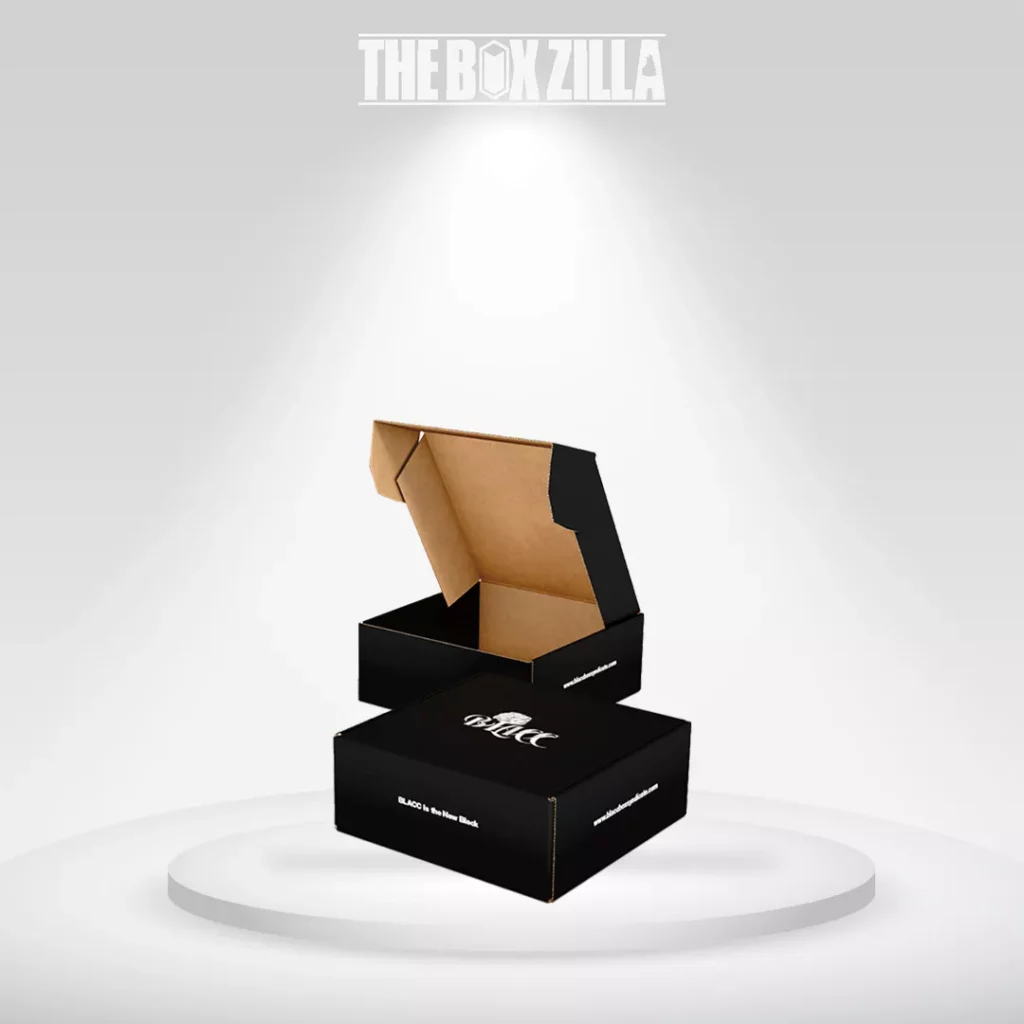 Black Mailer Boxes with logo