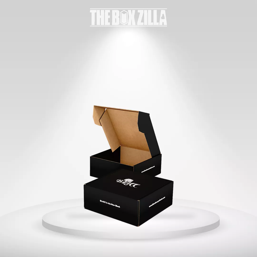 Black Mailer Boxes with logo