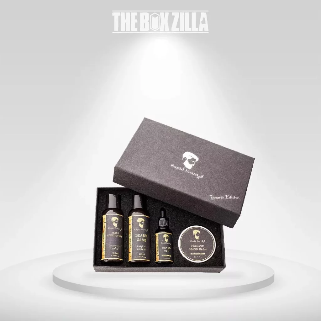 custom printed beard oil boxes