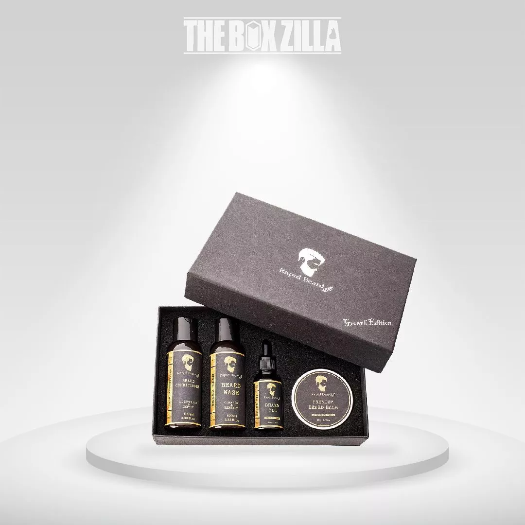 custom printed beard oil boxes