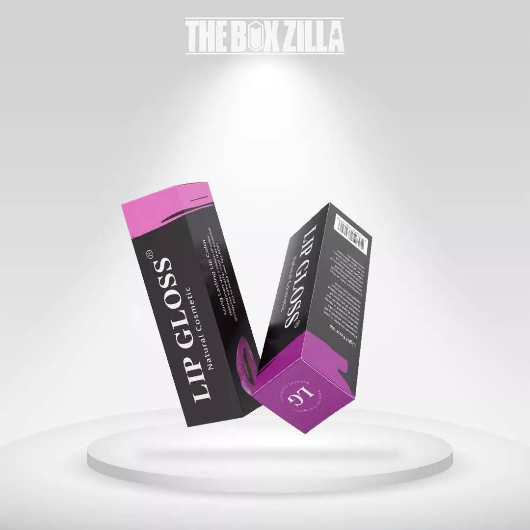 black lip gloss boxes