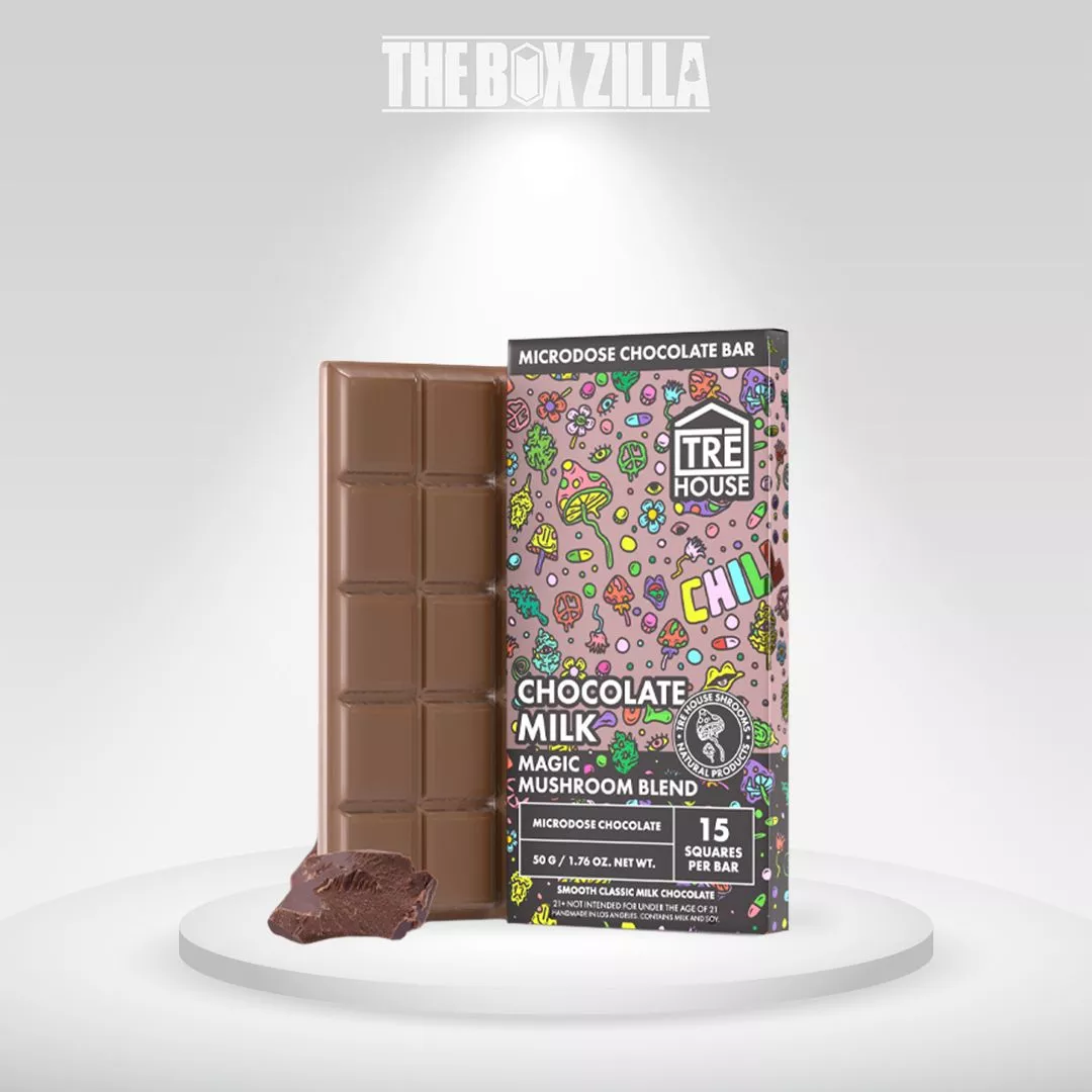 magic mushroom chocolate bar packaging