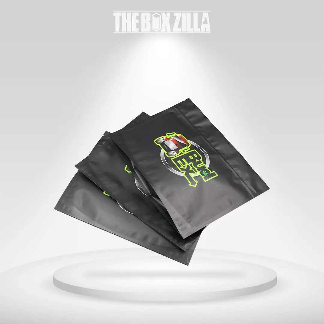 Full black Child resistant mylar bags