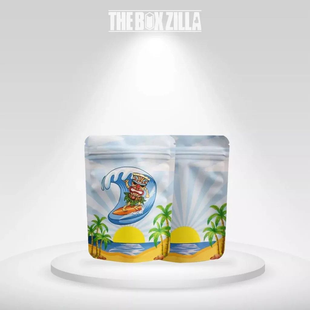 Child resistant mylar bags with sealing
