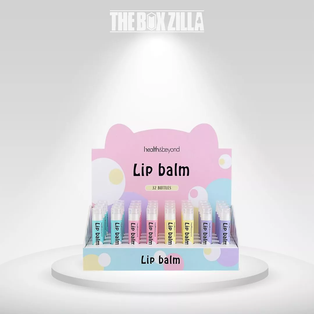 cosmetic display boxes with lip balm