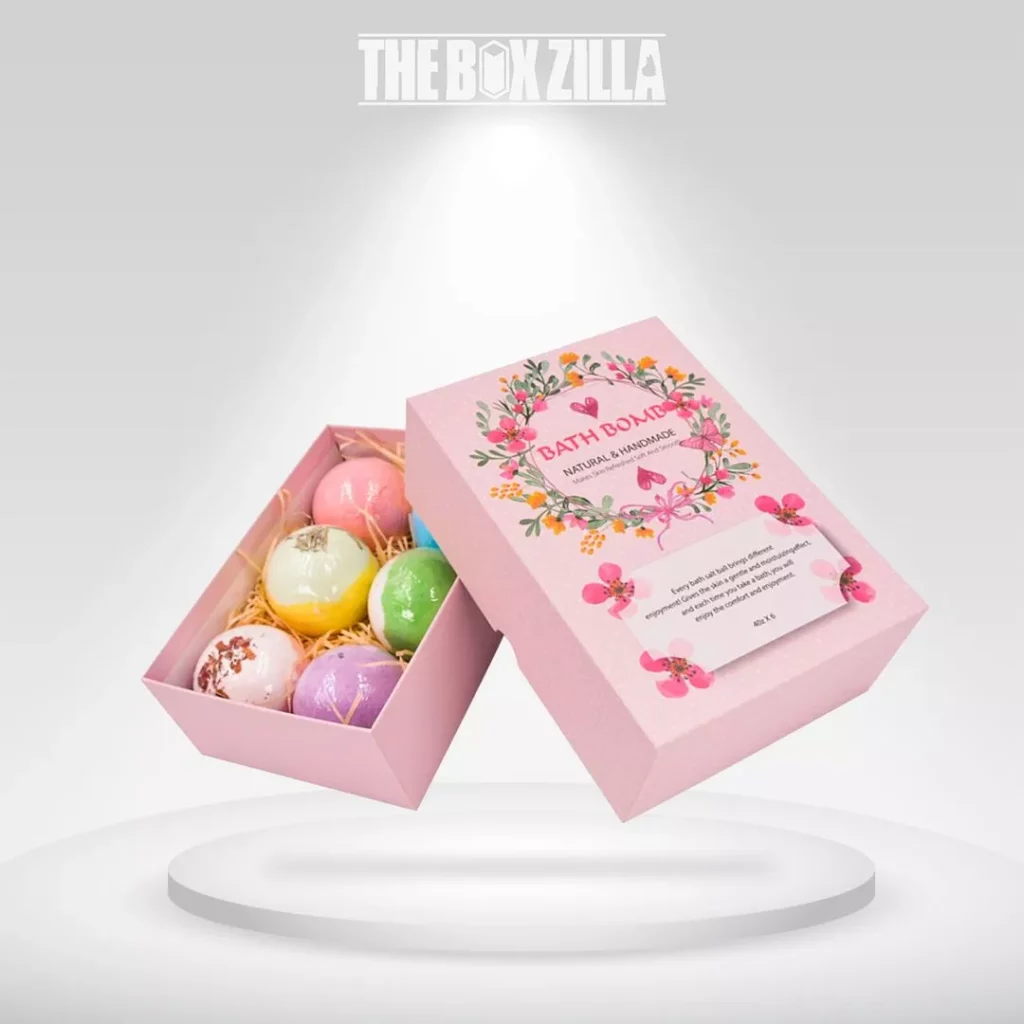 bath bomb boxes with logos