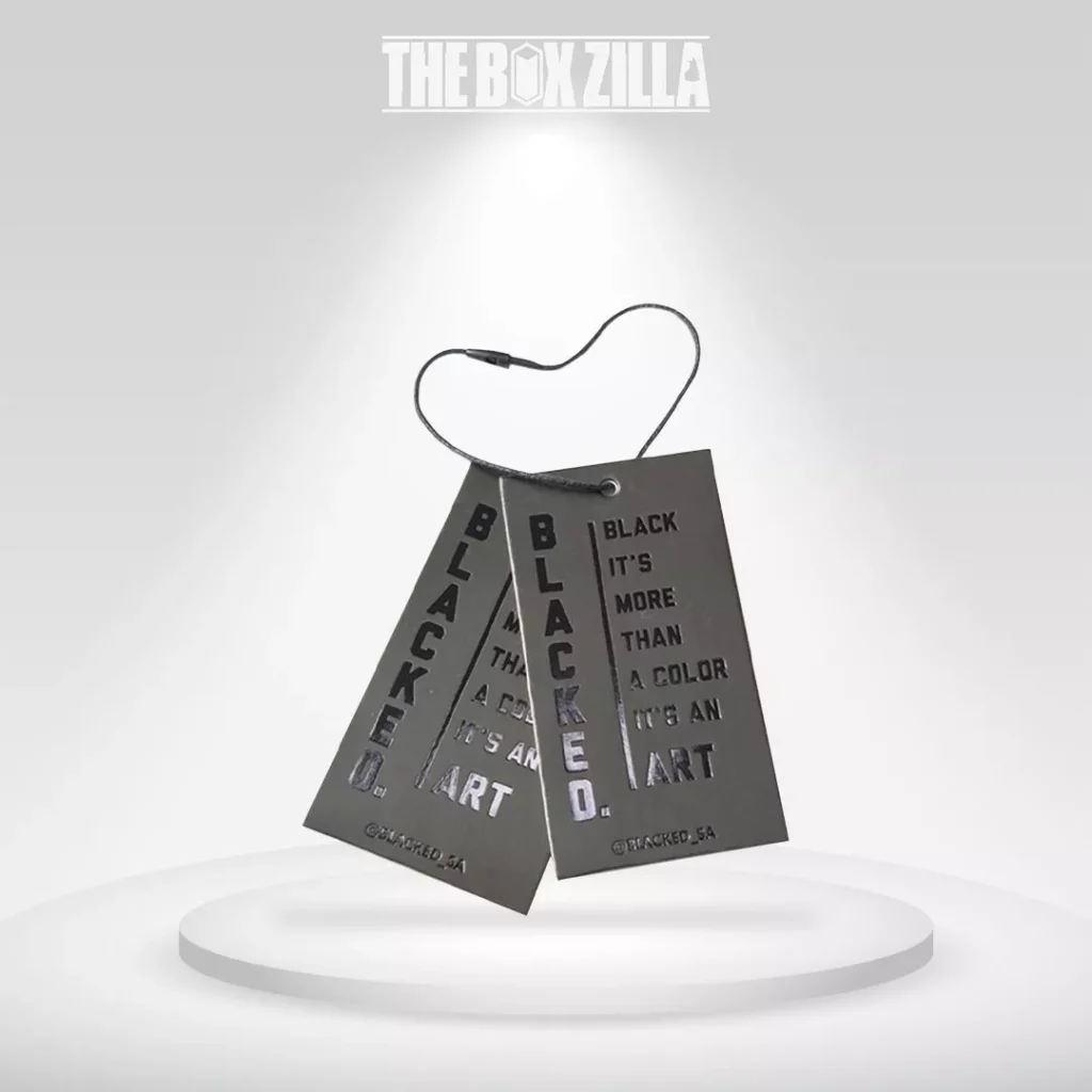 black color Luxury Hang Tag