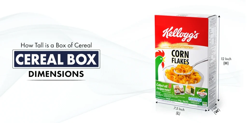 how tall is a box of cereal