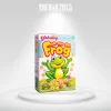 frog on cereal box