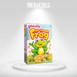 frog on cereal box