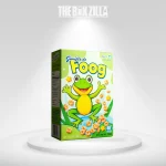 cereal box with frog