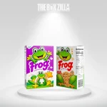 cereal with frog on the box