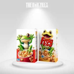 cereal with frog on box