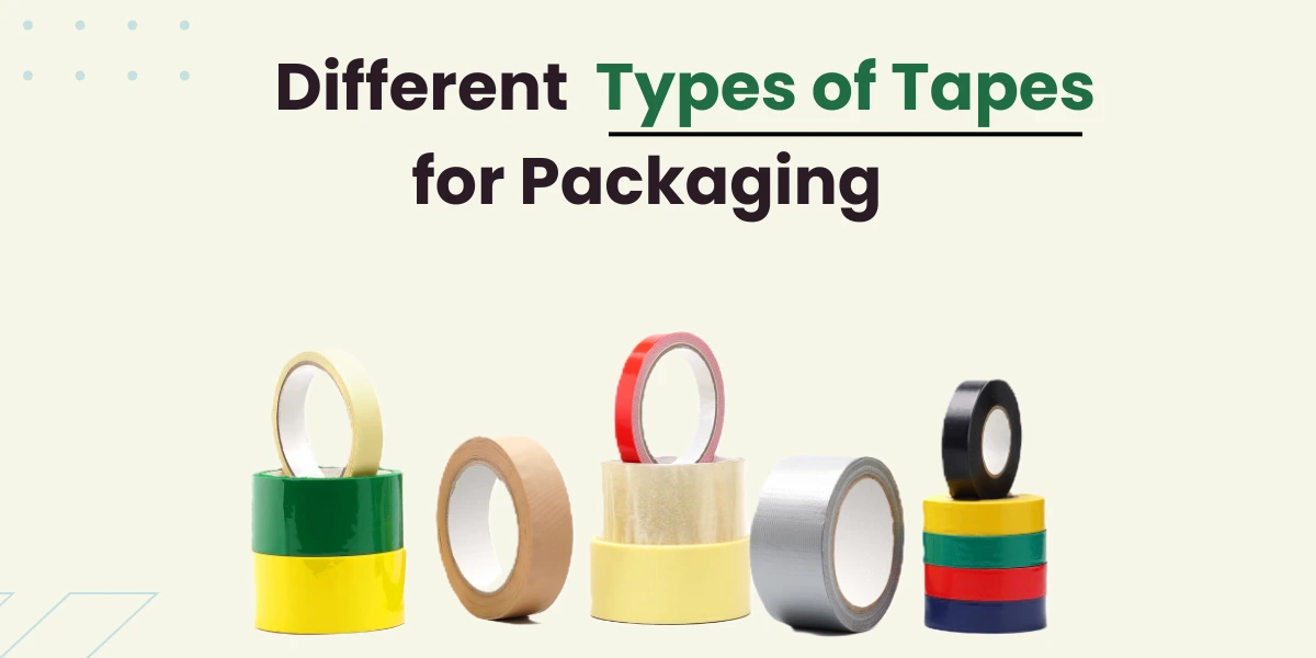 Different types of tapes for packaging