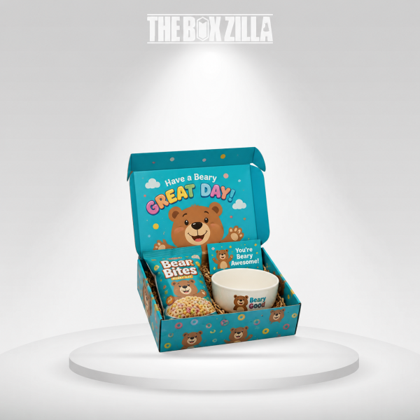 Custom Cereal Boxes with Bear Design 2