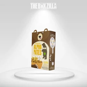 Custom Cereal Boxes with Bear Design