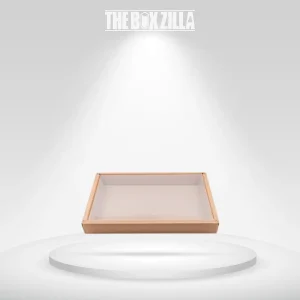 Custom Clear Lid Boxes with Kraft Base
