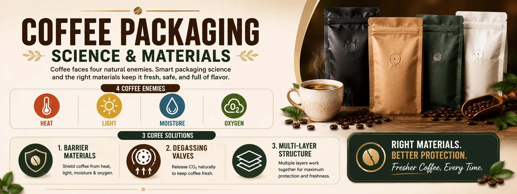 Coffee Packaging Science and Materials