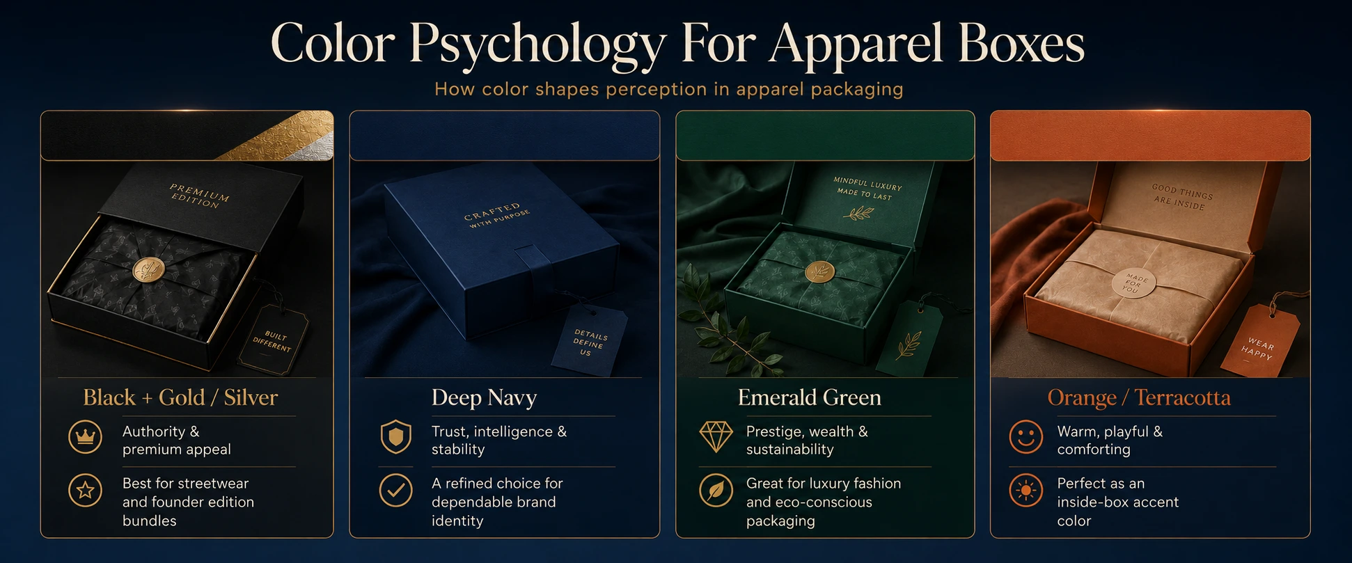 Color Psychology For Apparel Boxes