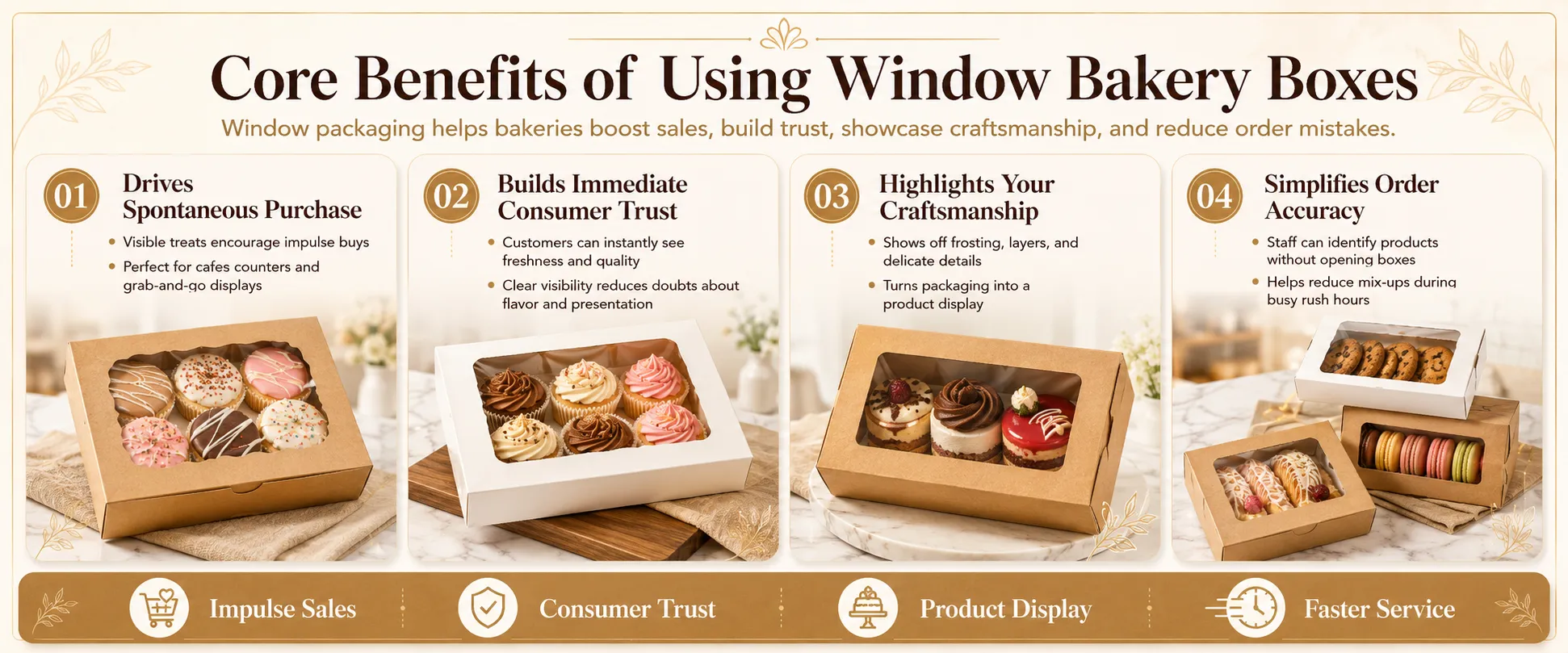 Core Benefits of Using Window Bakery Boxes