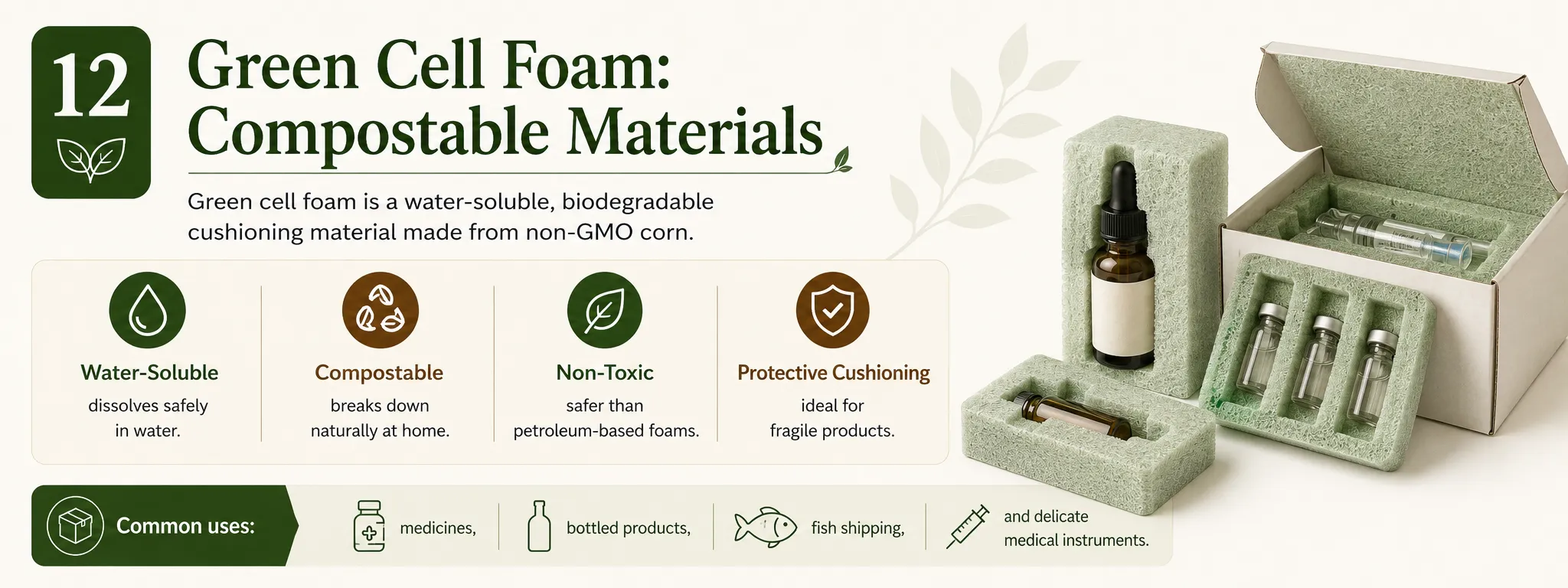 Green Cell Foam Compostable Materials