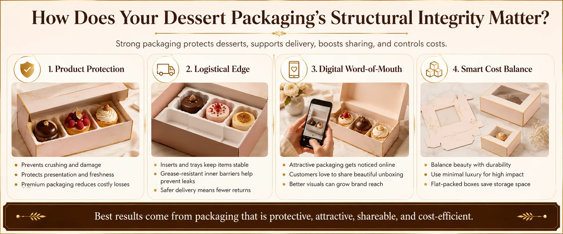 How Does Your Dessert Packaging’s Structural Integrity Matter