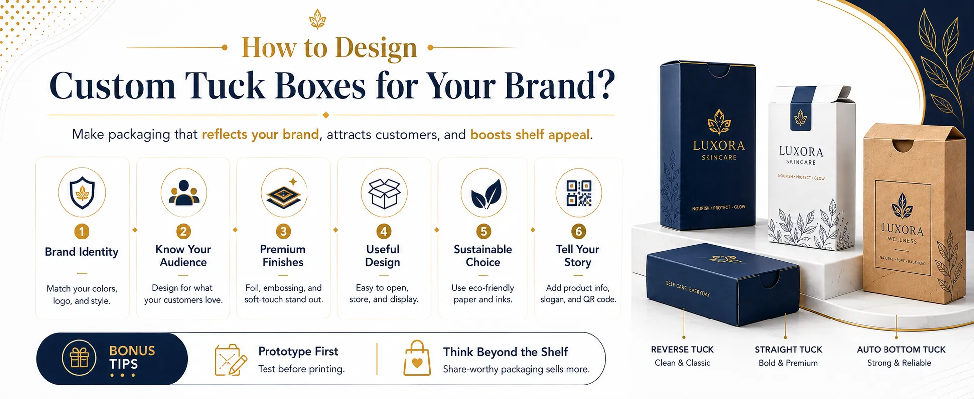 How to Design Custom Tuck Boxes for Your Brand