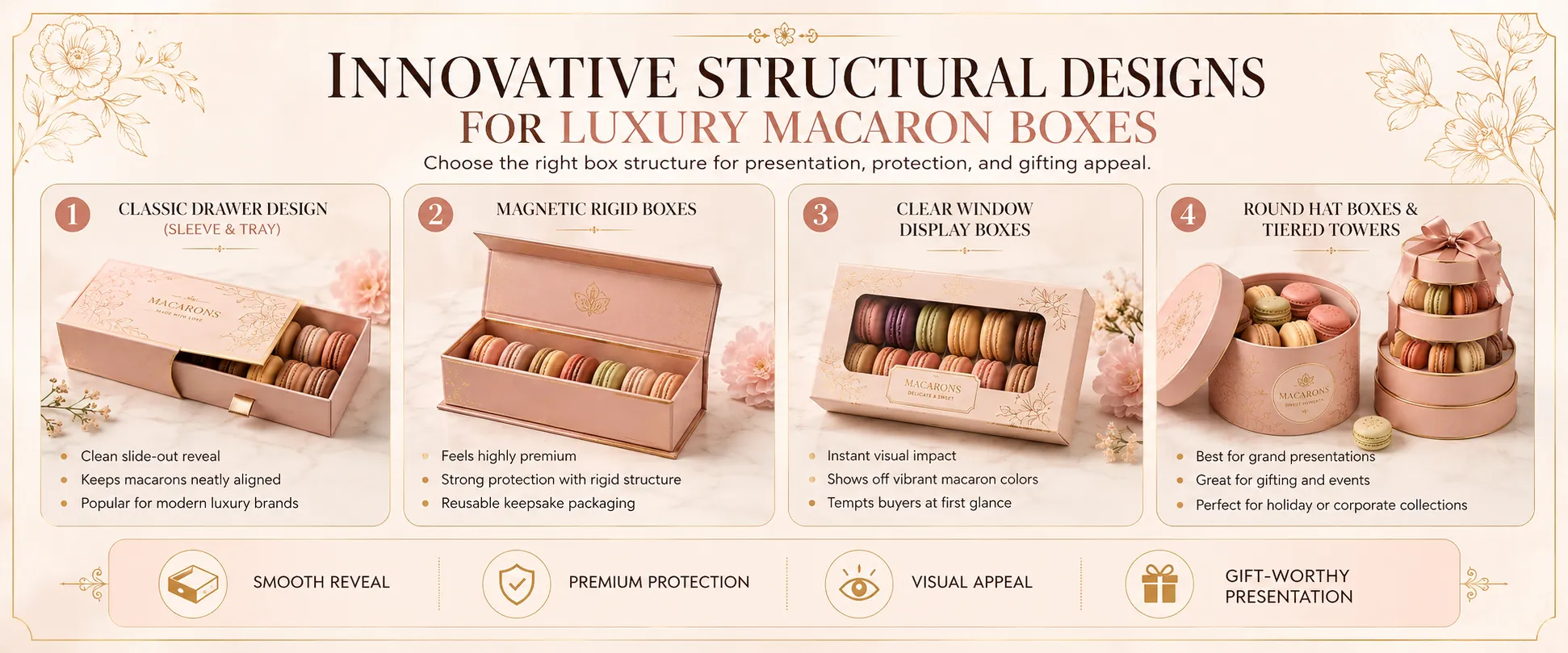 Innovative Structural Designs for Luxury Macaron Boxes