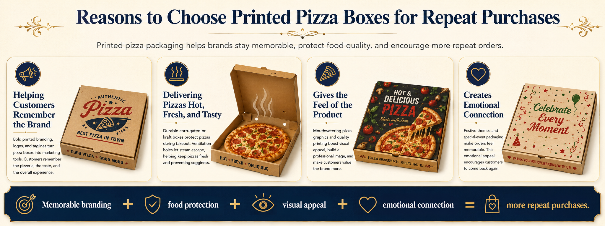 Reasons to Choose Printed Pizza Boxes for Repeat Purchases
