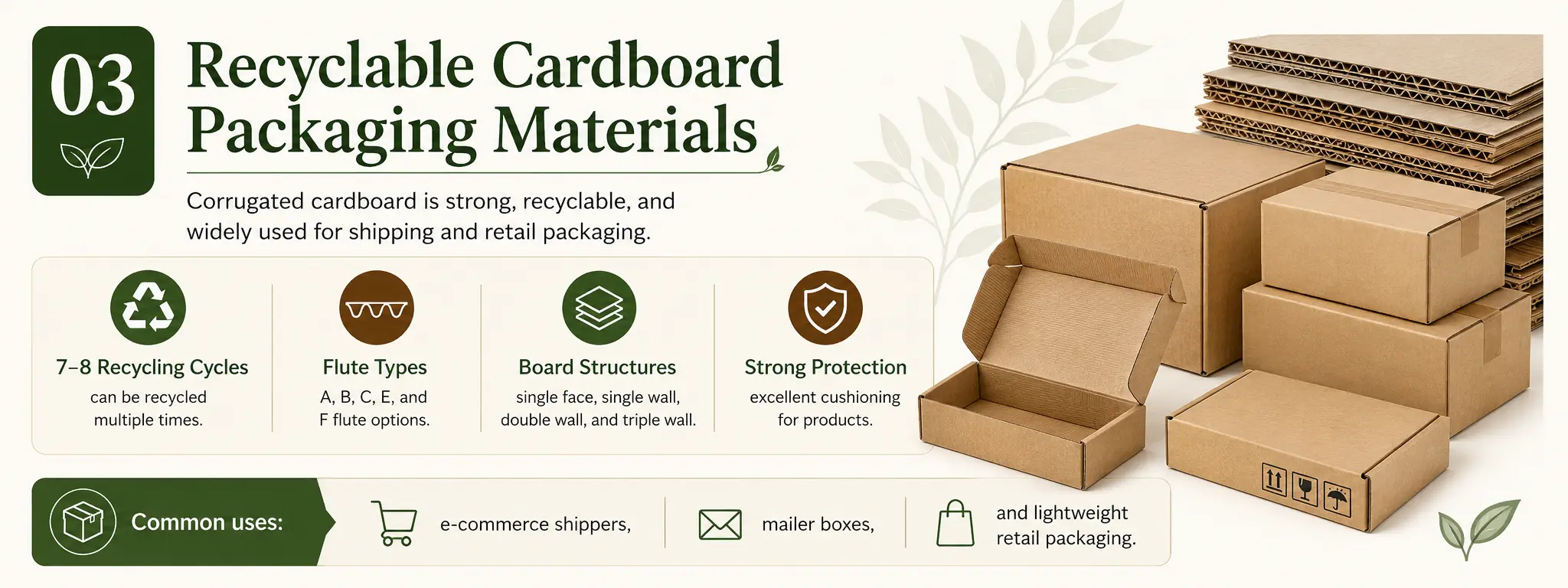 Recyclable Cardboard Packaging Materials