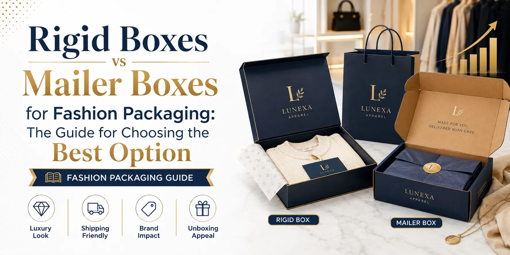 Rigid Boxes vs Mailer Boxes for Fashion Packaging | Complete Guide