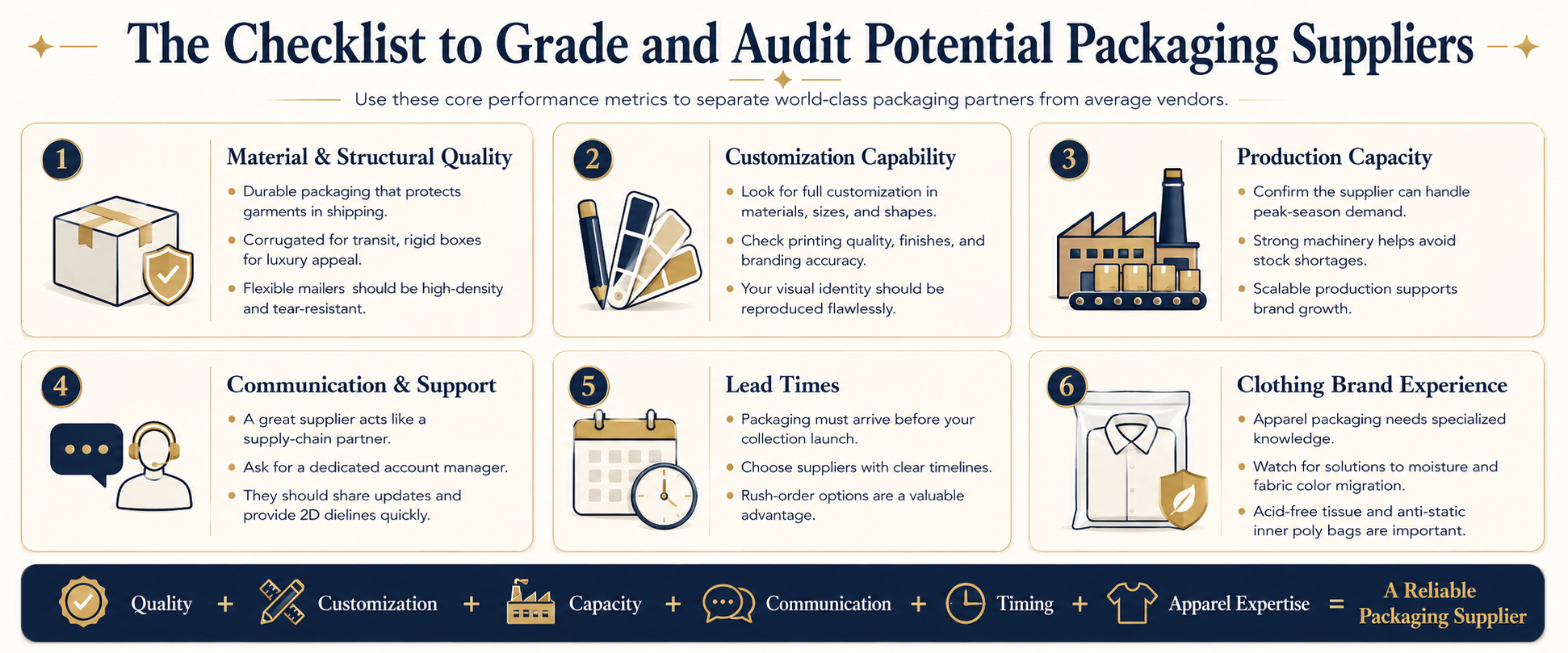 The Checklist to Grade and Audit Potential Packaging Suppliers