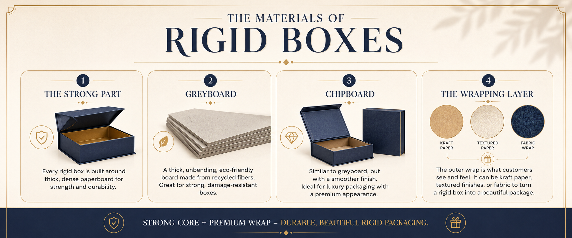 The Materials of Rigid Boxes