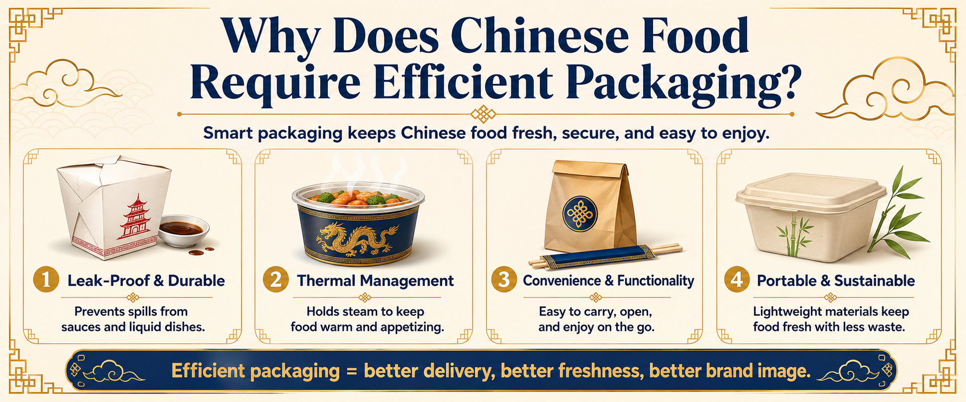 Why Does Chinese Food Require Efficient Packaging
