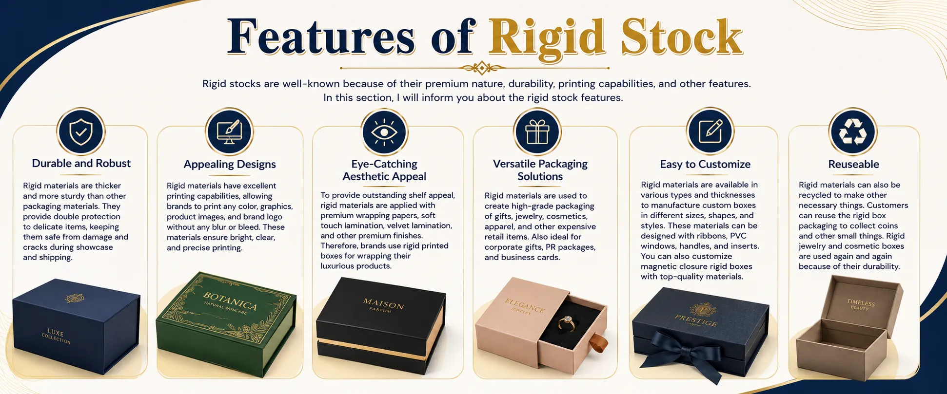 Features of Rigid Stock