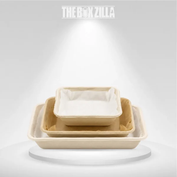 Lined Sugarcane Trays