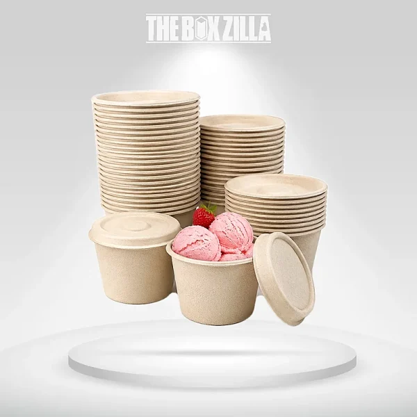 Sugarcane Ice Cream Cups