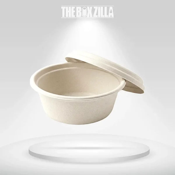 Sugarcane Bowls with Lids