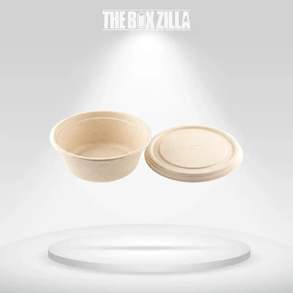 Sugarcane Bowls with Lids